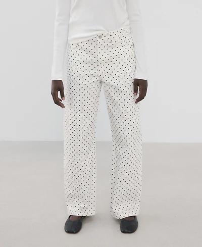 Mango Women's Polka Dot Balloon Jeans