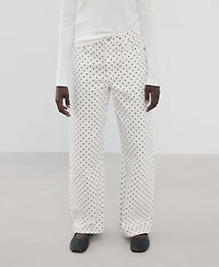 Mango Women's Polka Dot Balloon Jeans