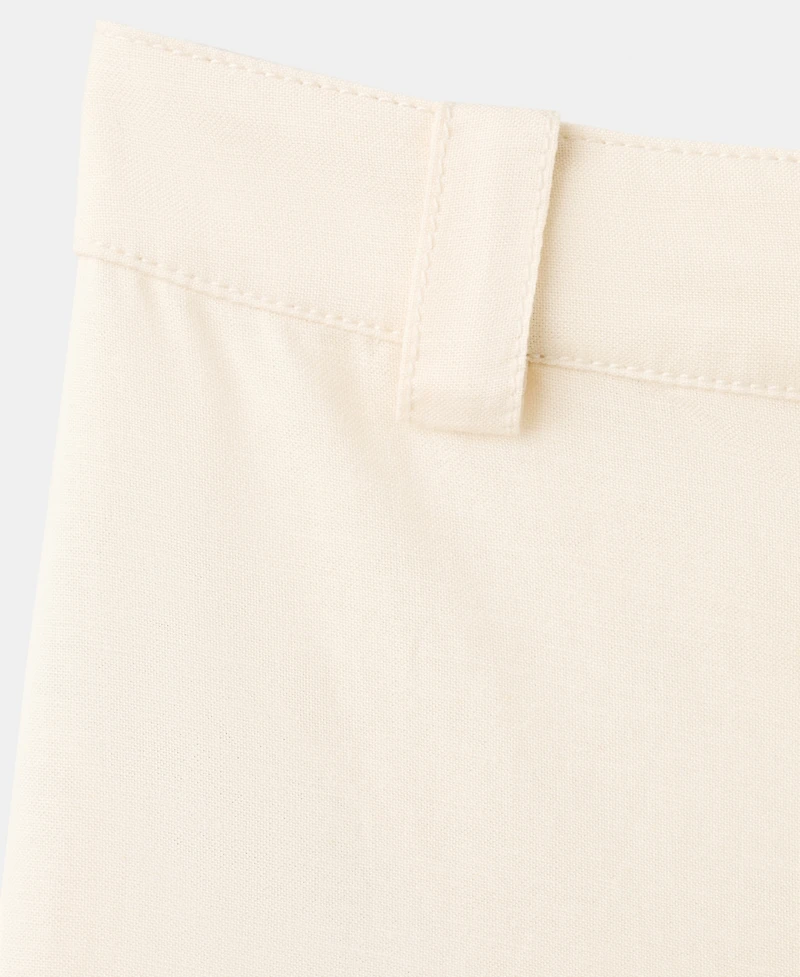 Mango Women's Linen High-Waist Trousers
