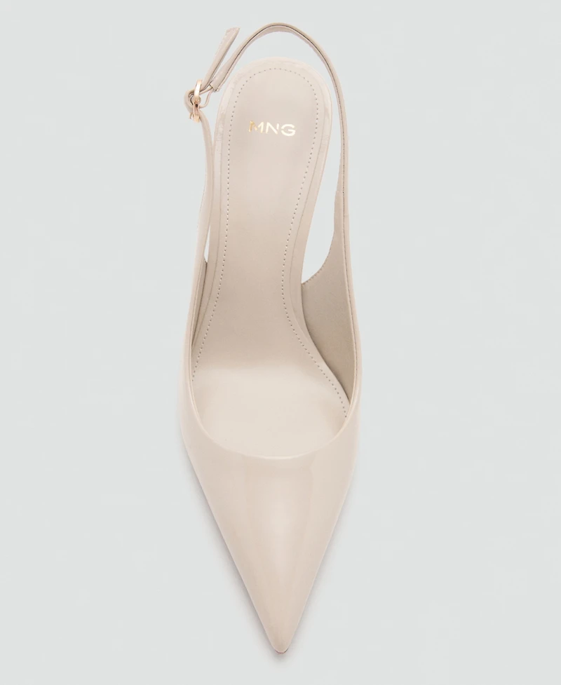 Mango Women's Patent Leather Heel Shoes
