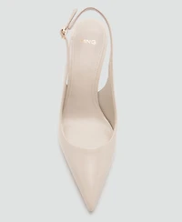 Mango Women's Patent Leather Heel Shoes