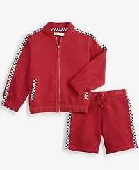Epic Threads Toddler Boys' 12M-5T Textured-Knit Jacket & Shorts Set, Macy's Exclusive