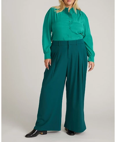 Universal Standard Plus Endora Stretch Cupro Blouse