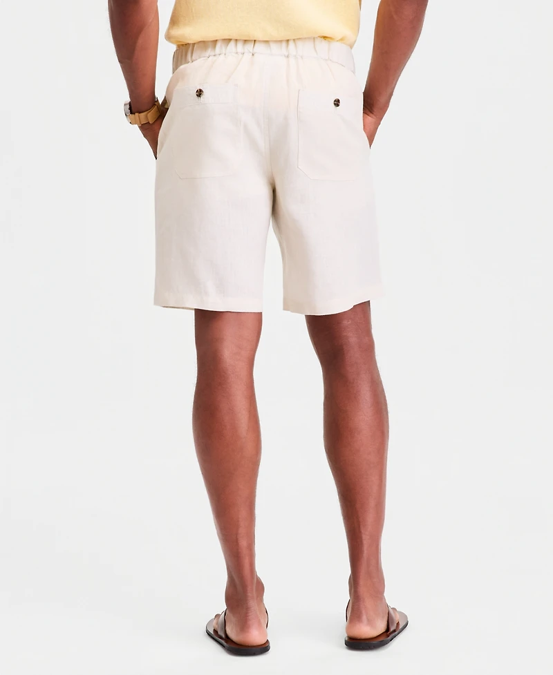 Club Room Men's 100% Linen Drawstring Shorts, Created for Macy's
