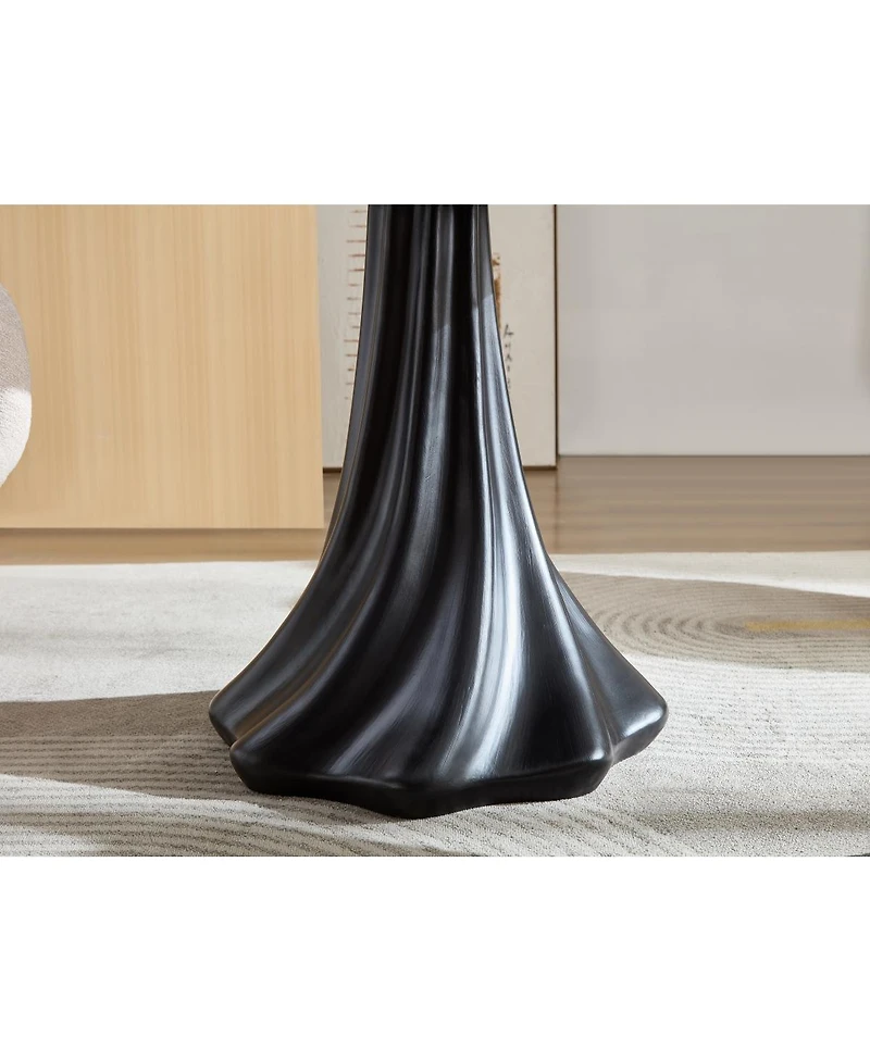 Streamdale Furniture Modern Round Flower Dining Table