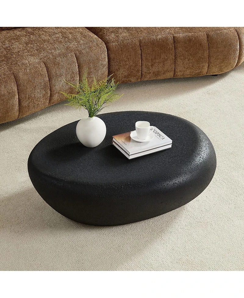 Streamdale Furniture Fiberglass Elliptical Coffee Table