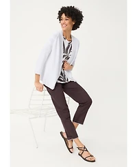 Olsen Women's Rib Knit Open Front Cardigan