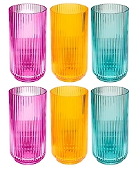 Abode Homewares Mesa Acrylic Drinking Glasses, Set of 6