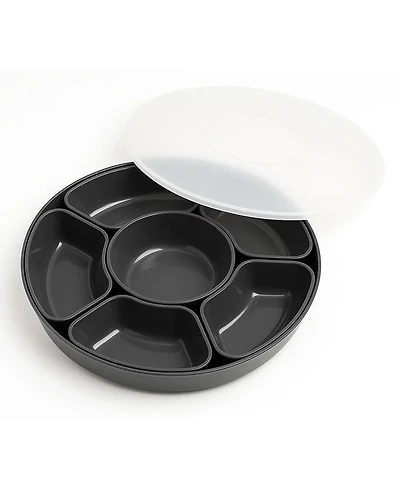 Abode Homewares Divided 8-Pc. Lazy Susan Serving Set