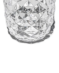 Abode Homewares Diamond Cut Acrylic Stemless Wine Glasses