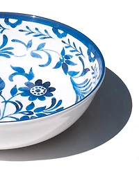 Abode Homewares Medallion Flower 11.9" Melamine Serving Bowl