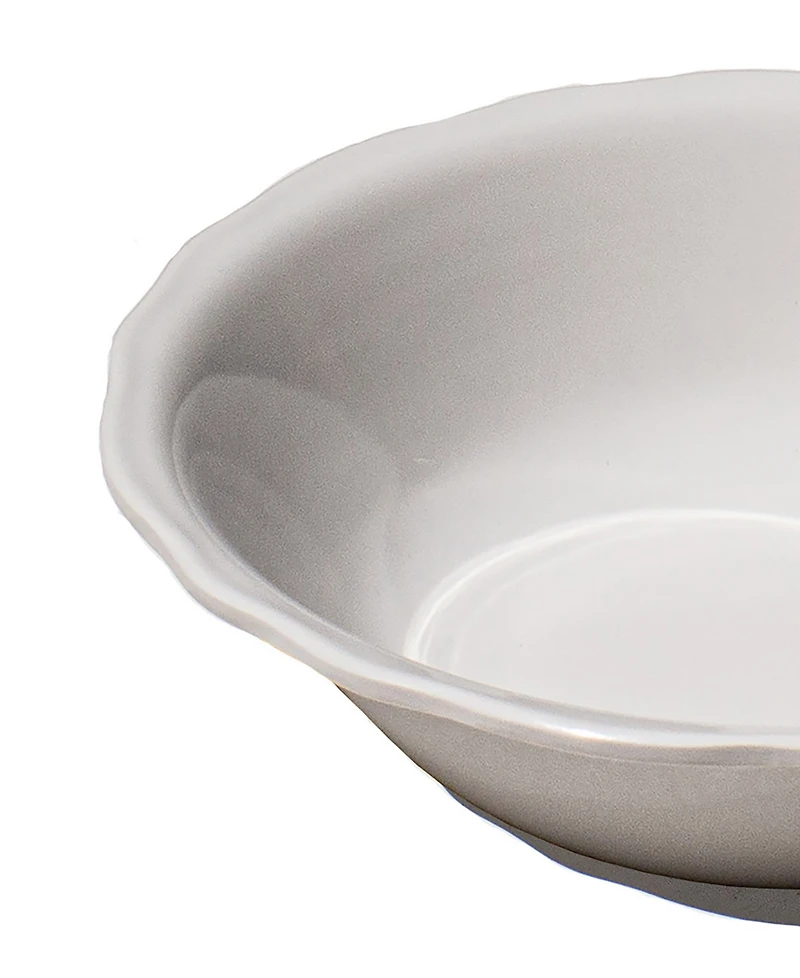 Abode Homewares Scallop NewWave Melamine Low Bowls, Set of 6