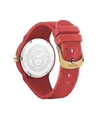 Versace Kid's V-Pop Red Silicone Strap Watch 34mm
