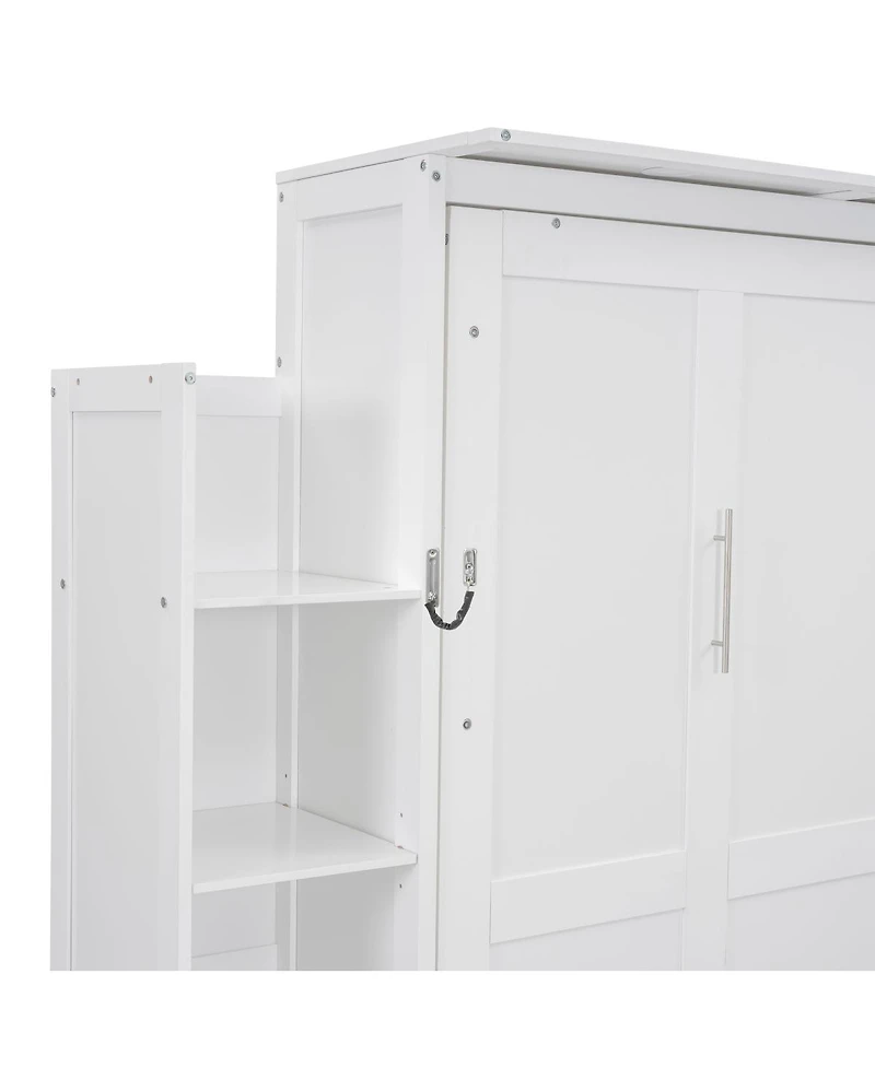 Streamdale Furniture Murphy Bed w/ Shelves and Led Lights