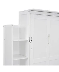Streamdale Furniture Murphy Bed w/ Shelves and Led Lights