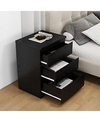 Streamdale Furniture 19.7inches 3-Drawer Nightstand/Side Table