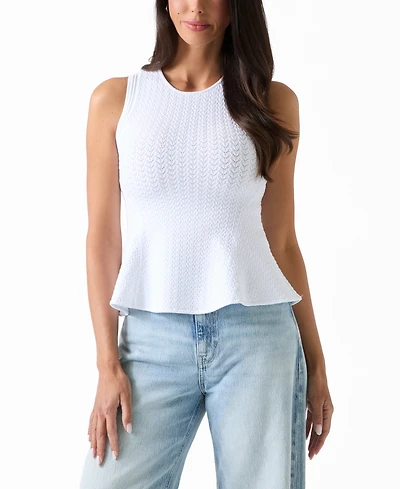 Guess Women's Jen Cutout Crewneck Sweater Top