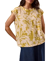 Celtic & Co. Women's Sleeveless Floral Jersey Top