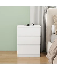 Streamdale Furniture 19.7 3-Drawer Nightstand/Side Table