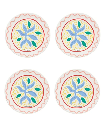 Costa Nova Summer Bliss Dinner Plates, Set of 4