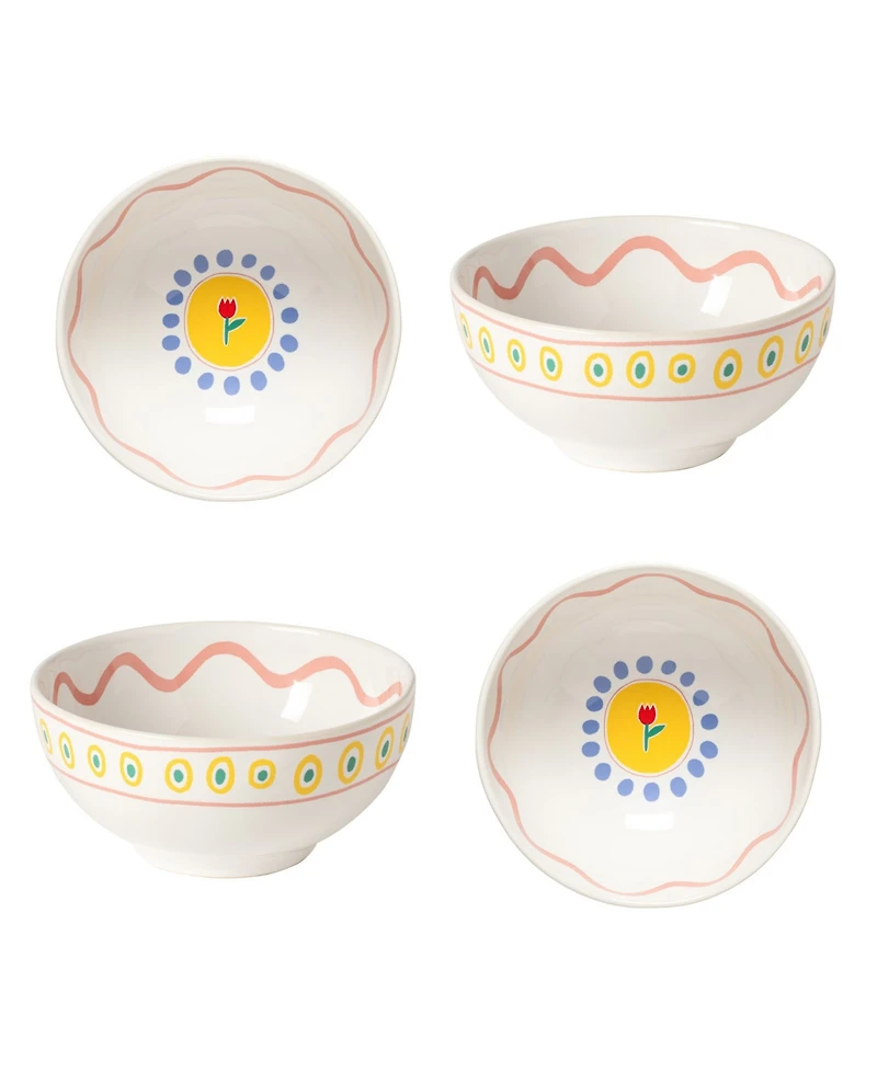 Costa Nova Summer Bliss Pasta Bowls, Set of 4