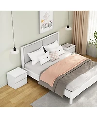 Streamdale Furniture 2-Drawer Nightstand with Handle-Free Design