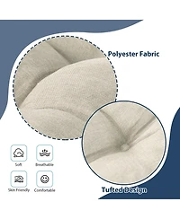 Gnuadz 4-pack Chair Cushions Dining Kitchen Indoor Ties Tufted Foam Non Slip