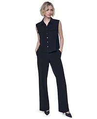 Dkny Women's Washer Collared Top