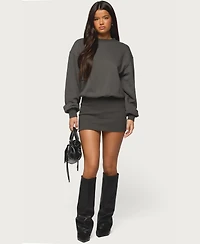 Edikted Women's Jannah Sweatshirt Mini Dress