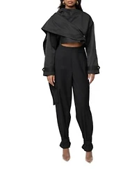 Jluxlabel Next Level Cape Jacket Autumn Flow Cargo Pants