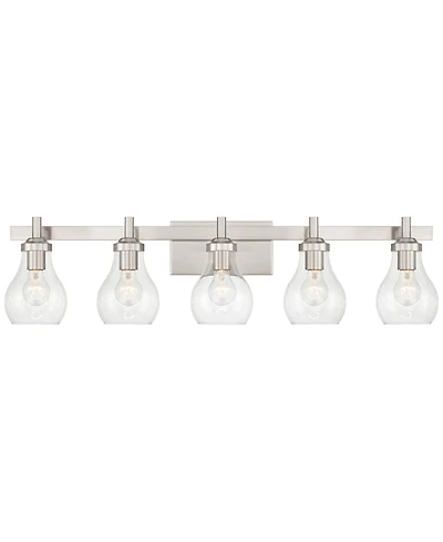 Possini Euro Design Possini Euro Danvers 35 1/4"Wide Brushed Nickel 5-Light Bath Light