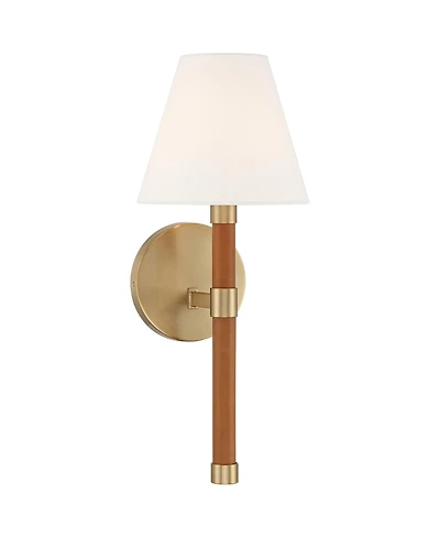 Possini Euro Design Possini Euro Aniline 17 1/2"H Soft and Faux Leather Wall Sconce