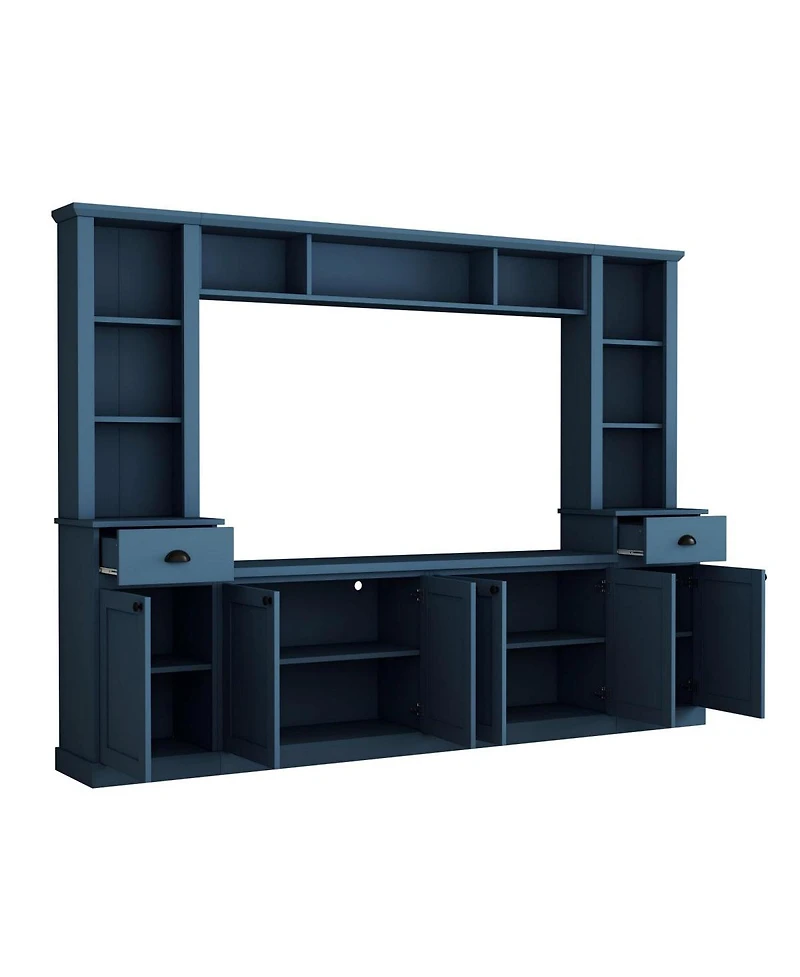 Streamdale Furniture Minimalist Tv Wall Unit and Stand with Storage