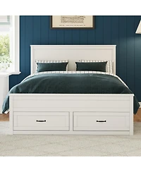 Streamdale Furniture Wood Storage Bed with 6 Drawers