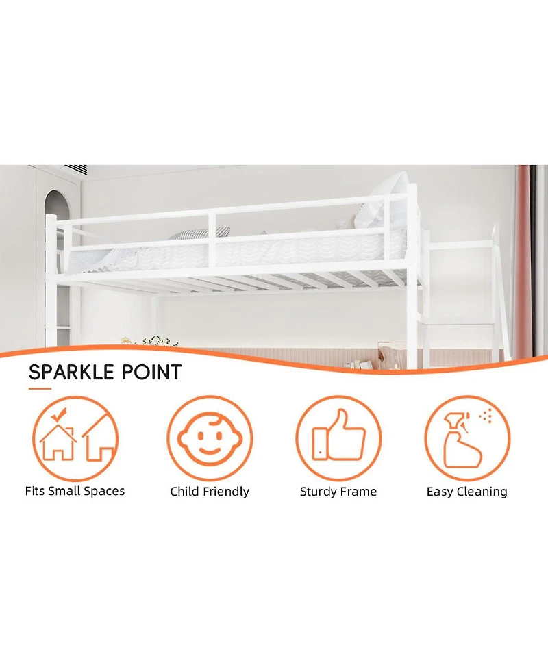 Streamdale Furniture Loft Bed Stairs, Desk and Storage