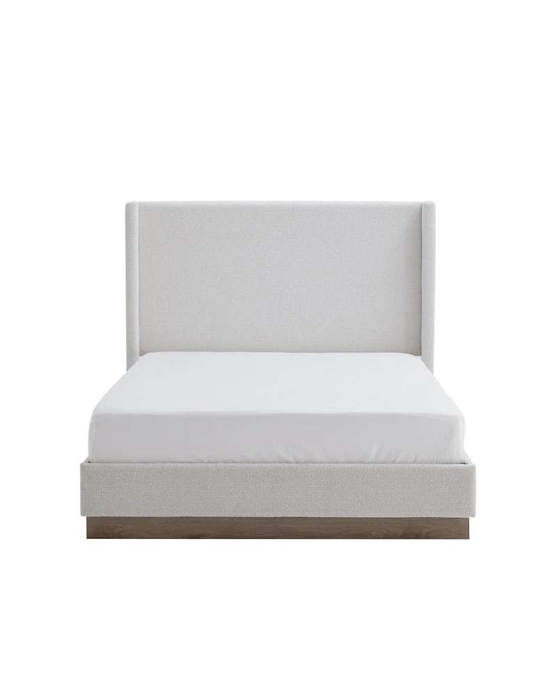 Streamdale Furniture Cream Boucle Wingback Bed