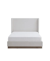 Streamdale Furniture Cream Boucle Wingback Bed