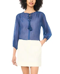 Vince Camuto Women's V-Neck Peasant Blouse, Macy's Exclusive