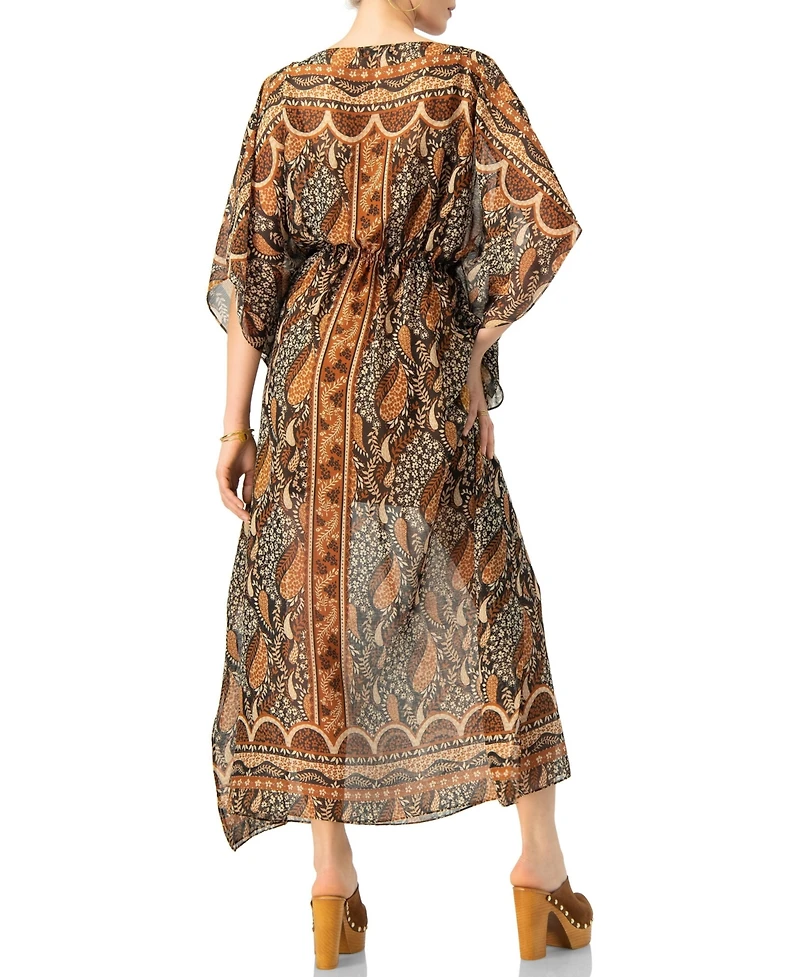 Ivonne Women's Long Batwing Sleeve Dress