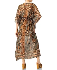 Ivonne Women's Long Batwing Sleeve Dress