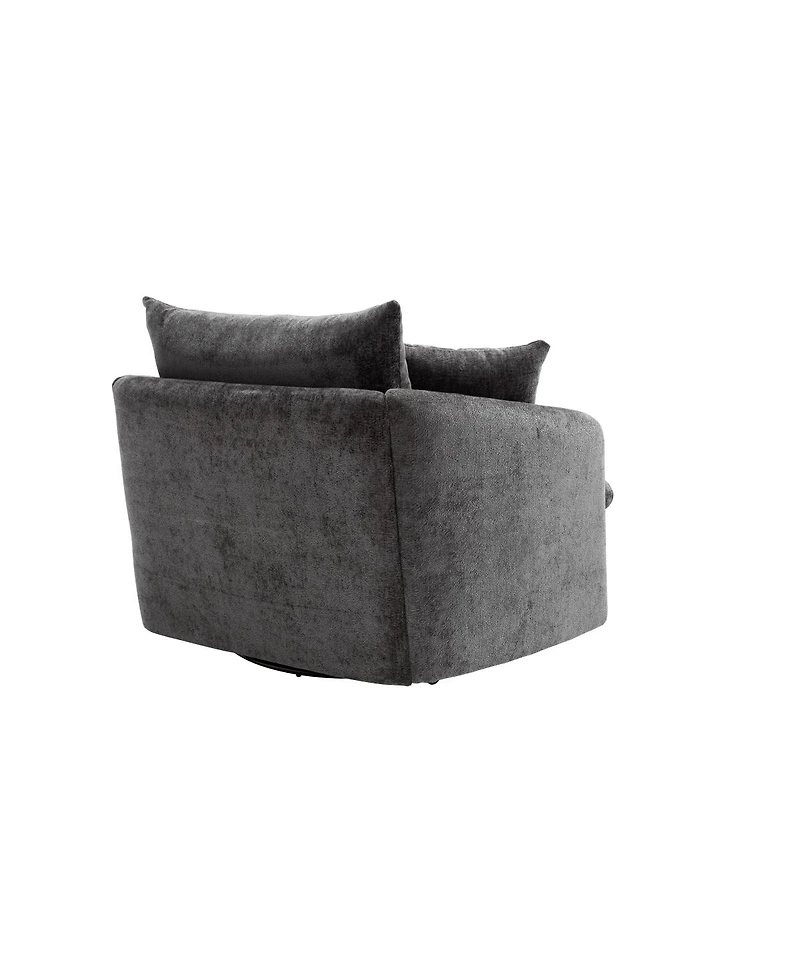 Streamdale Furniture Swivel Sofa Armchair with 3 Pillows