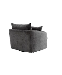 Streamdale Furniture Swivel Sofa Armchair with 3 Pillows