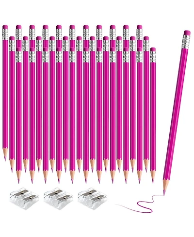 Gnuadz Pencils Eraser Pre-sharpened Hb Writing Drawing School Supplies 36 sticks