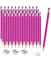 Gnuadz Pencils Eraser Pre-sharpened Hb Writing Drawing School Supplies 36 sticks