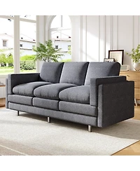 Streamdale Furniture Modern 3-seater Sofa 79.5" with Dual-layer Seat Cushions