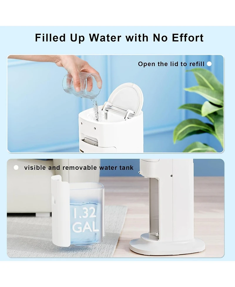 Antarctic Star 2-in-1 Evaporative Air Cooler and Tower Fan, Top-Fill with Remote