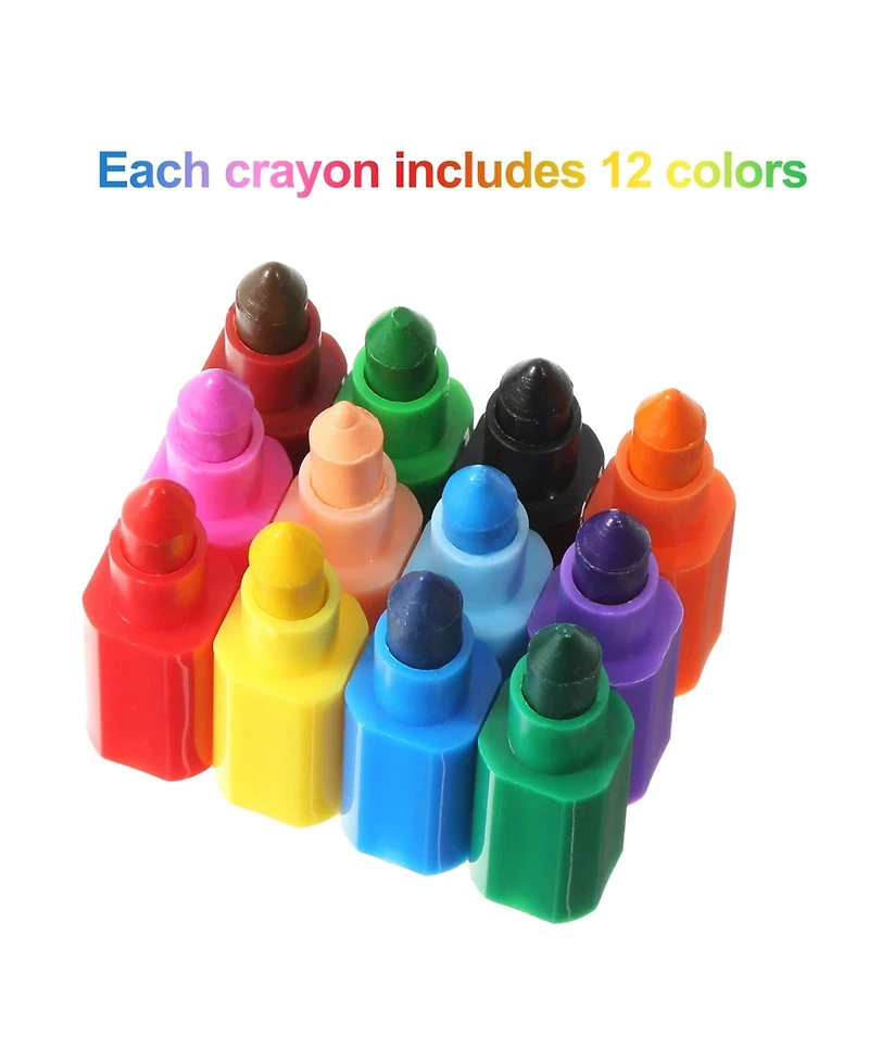Gnuadz Stacking Crayons Buildable School Office Supplies
