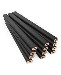 Gnuadz Carpenter Pencils Hard Lead Wooden Lumber #2 Hb Black