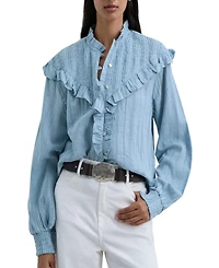 Scalpers Women's Smockruffle Shirt