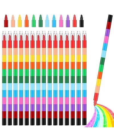 Gnuadz Stackable Crayons Rainbow Party Favors Drawing Gifts